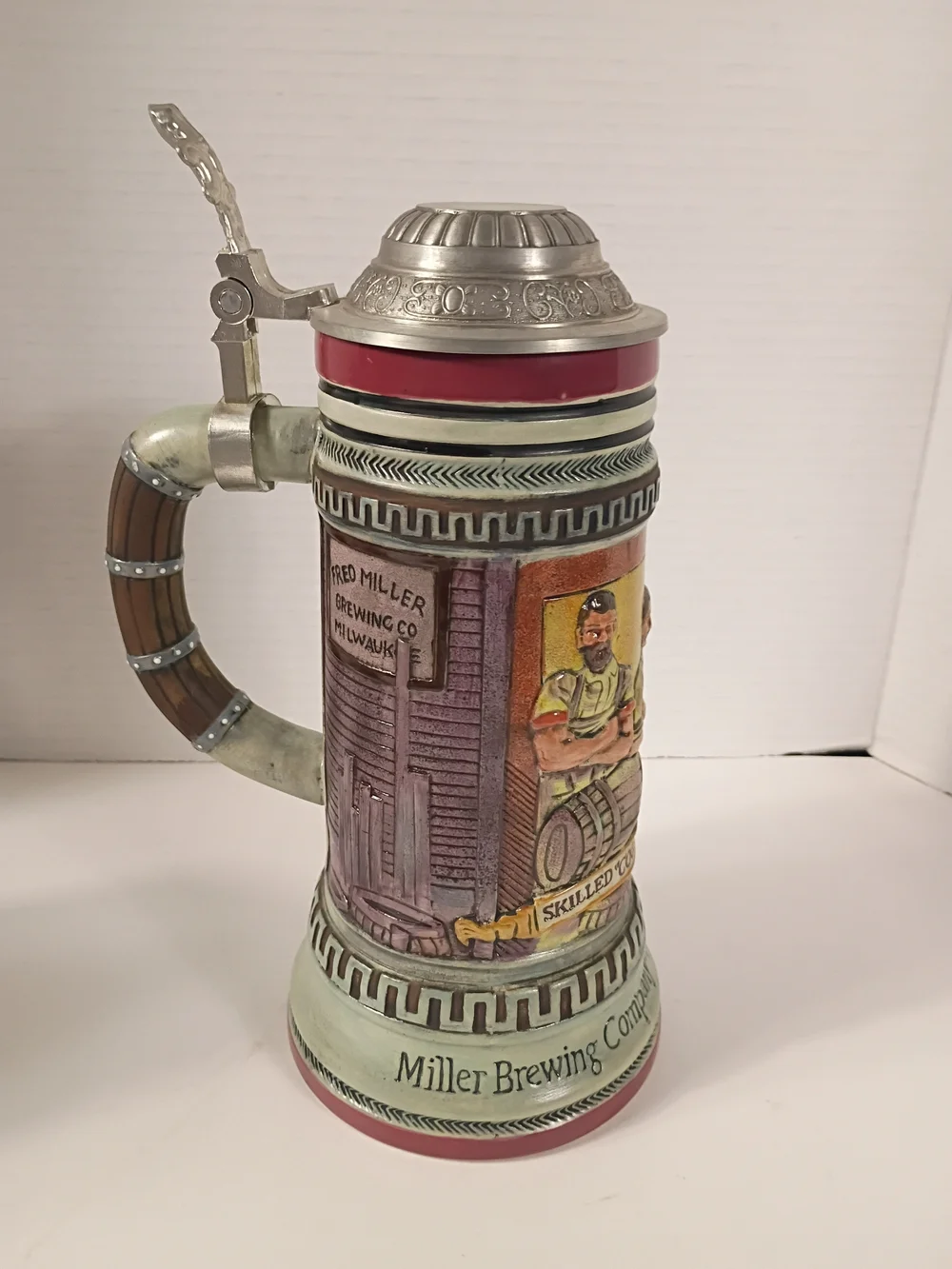 Dram Tree Miller Brewing Company Skilled Coopers Lidded Stein 0183/9850